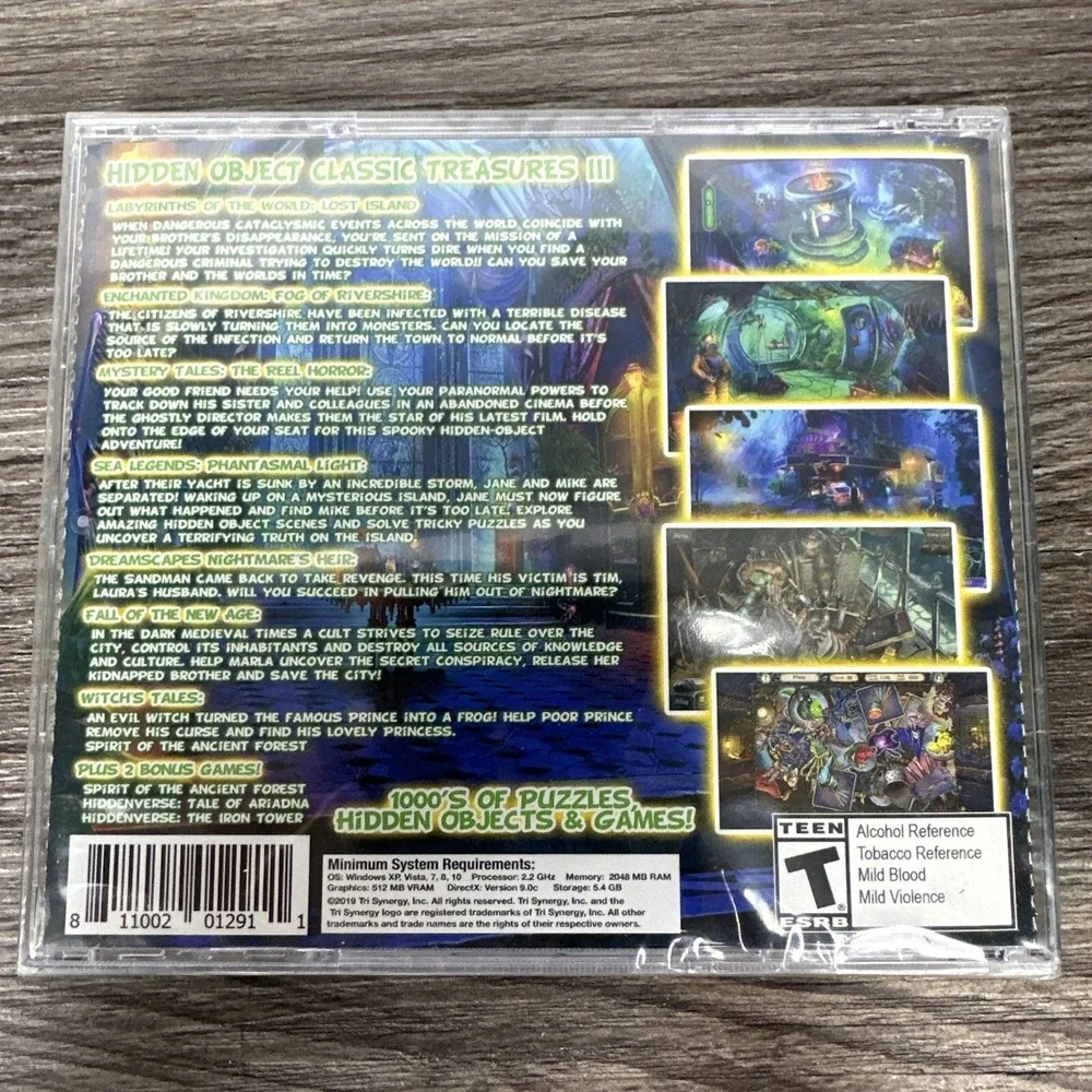 Classic Treasures III ‎ Hidden Object 10 Pack PC Game